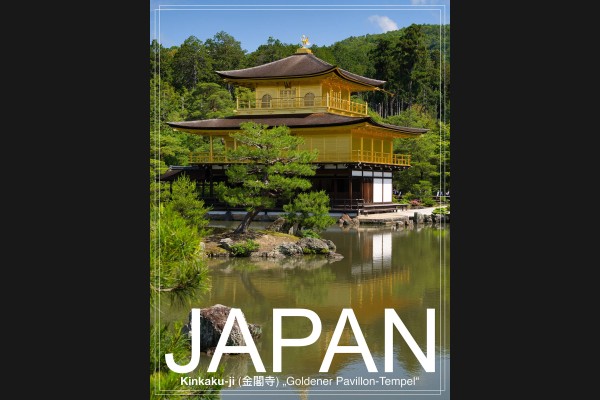 Japan - PosterArt - Kinkaku-Goldener Pavillon-Tempel